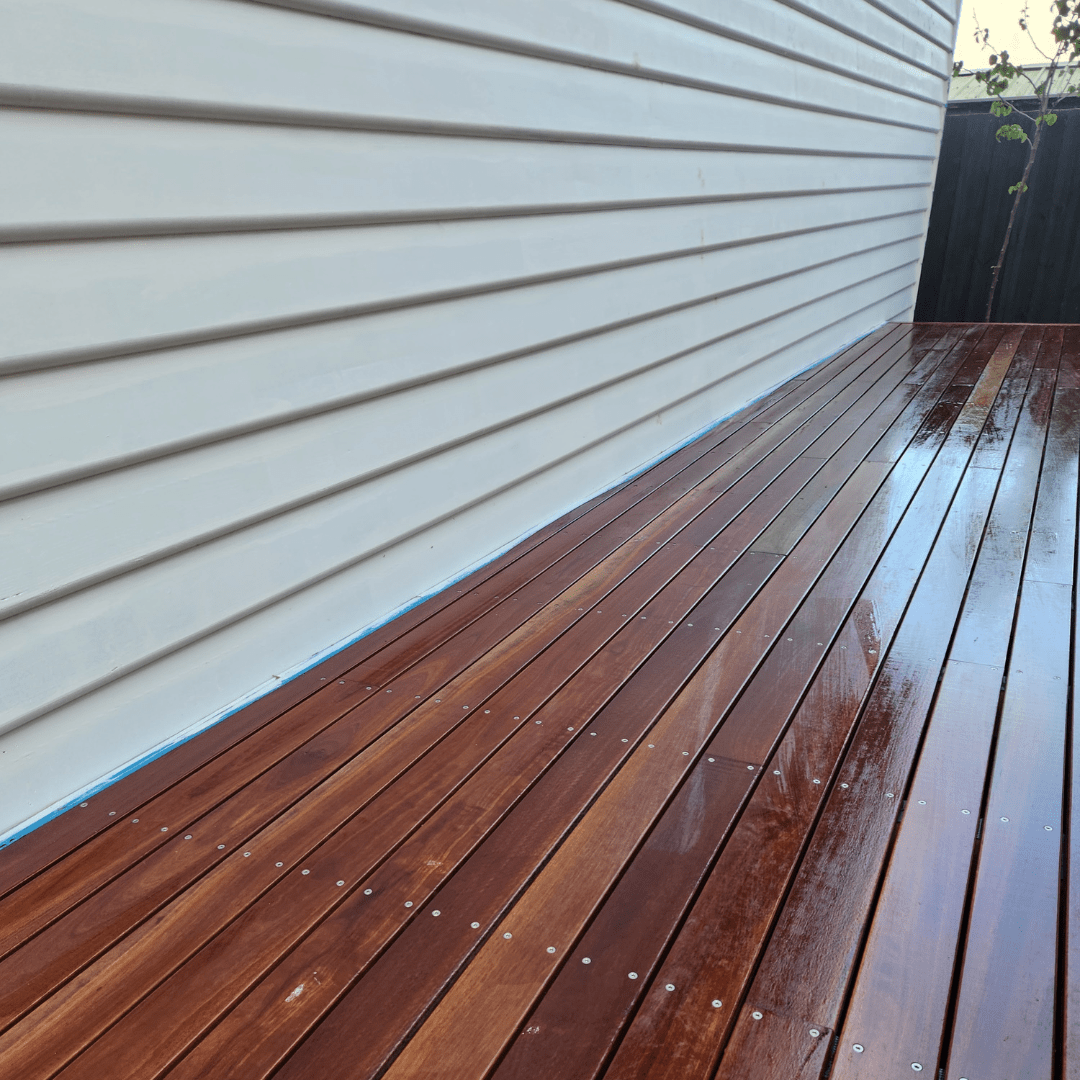 Immaculately Oiled Timber Deck