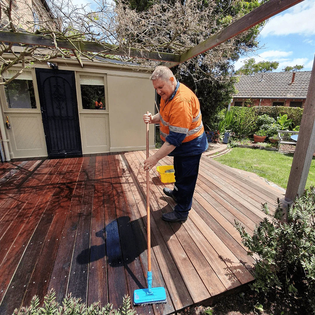 Maintaining Timber Deck With Deck Doc Timber Oil