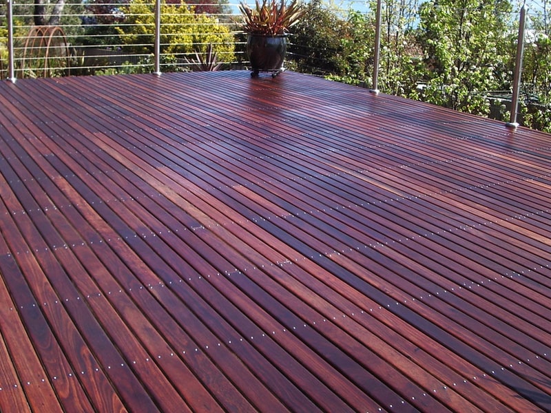 Close Up of Deck with Deck Doc Premium Decking Oil