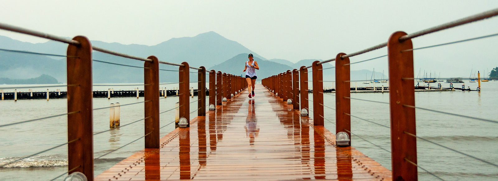 Runner on Australian Timber Boardwalk